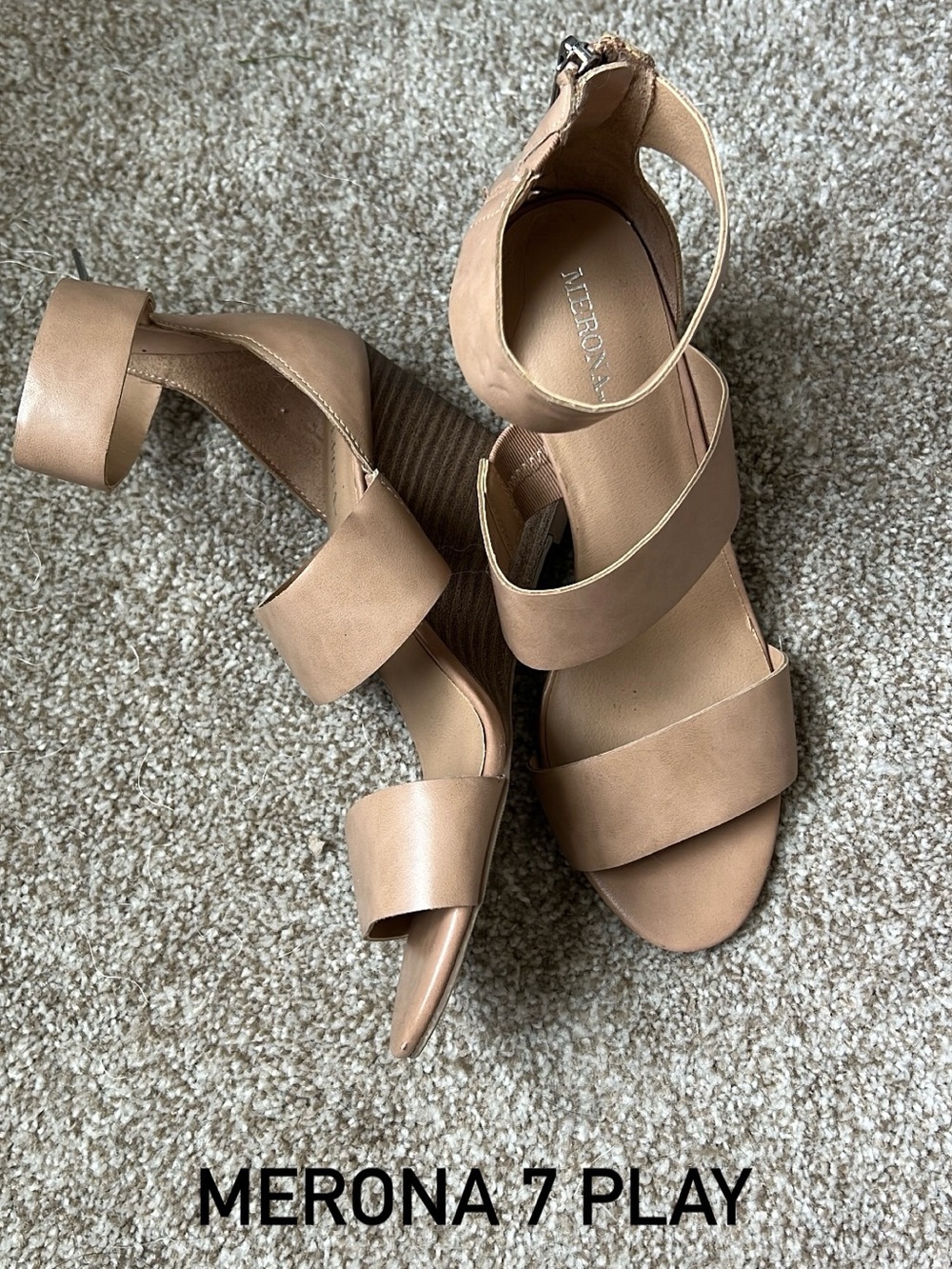 Merona Tan Heel Wedge Sandals